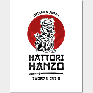 Hattori Hanzo White Posters and Art